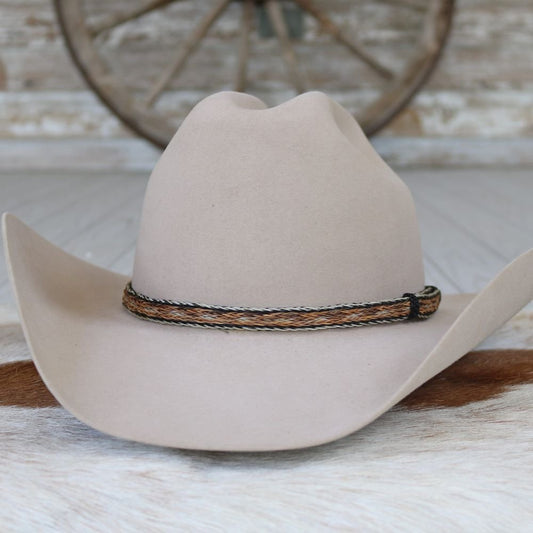 Horsehair 5 Strand Braided Buckle Hat Band - Frontier