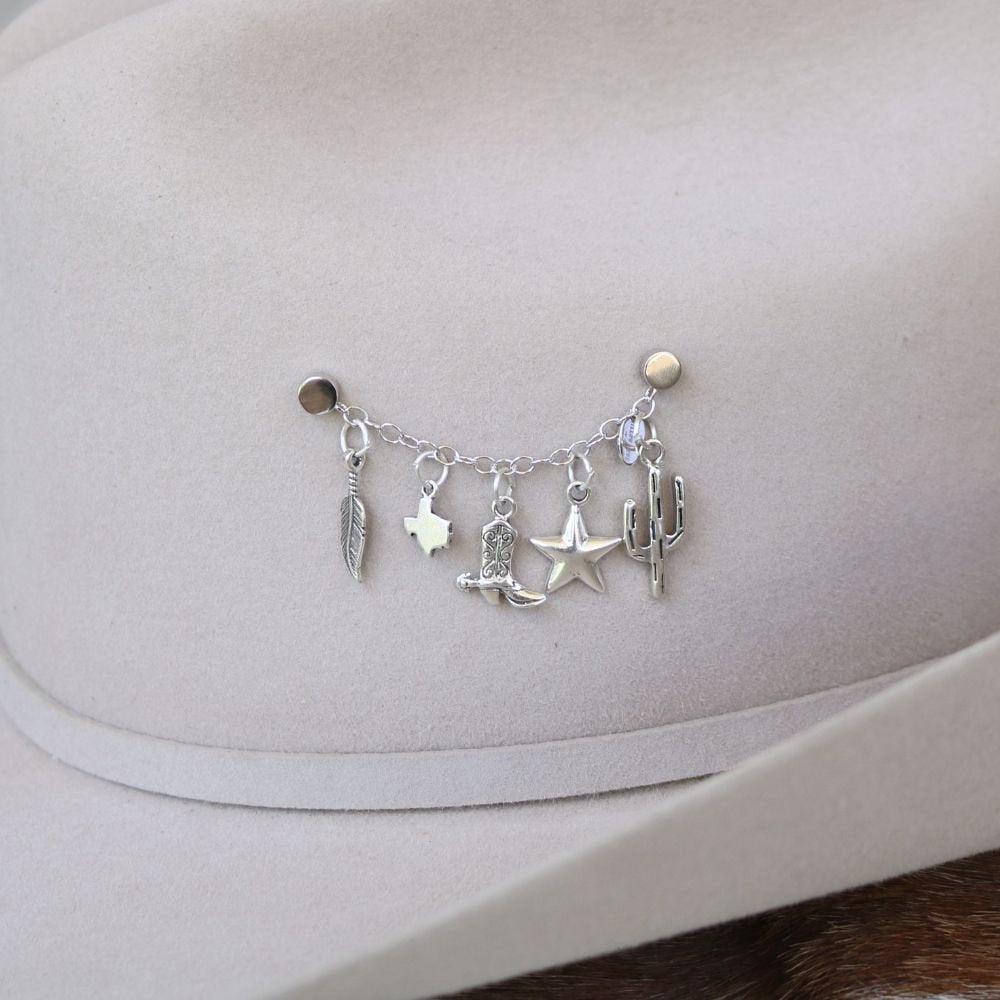 The Lonestar Hat Charm Chain
