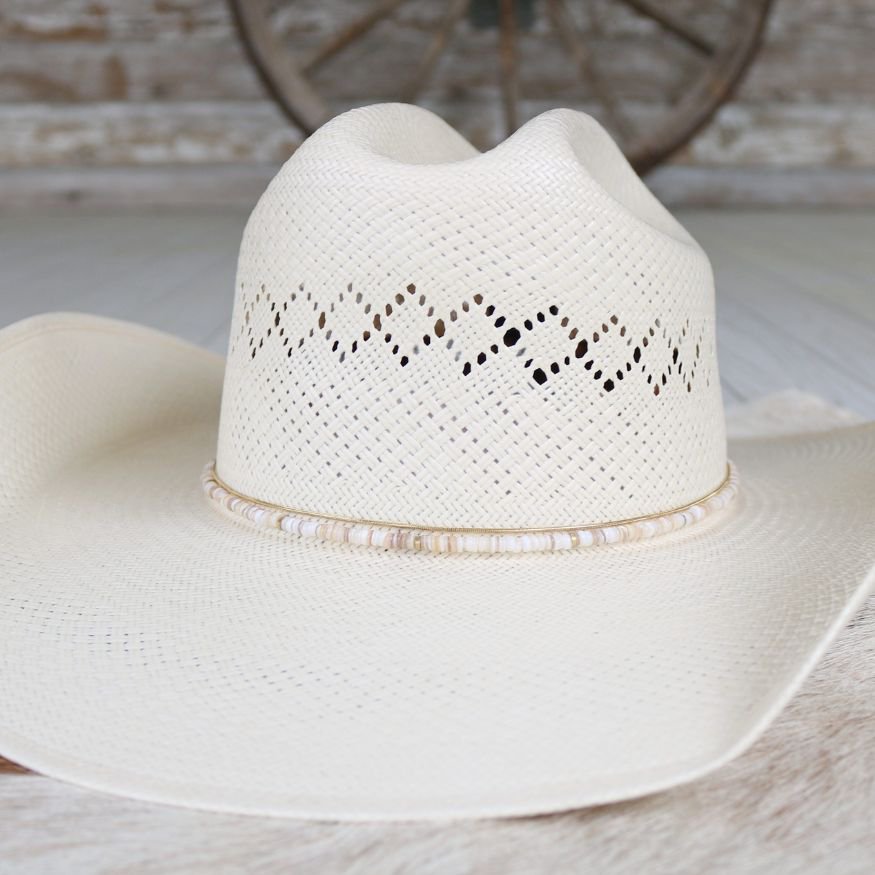 Beige Shell Hat Band - Josie