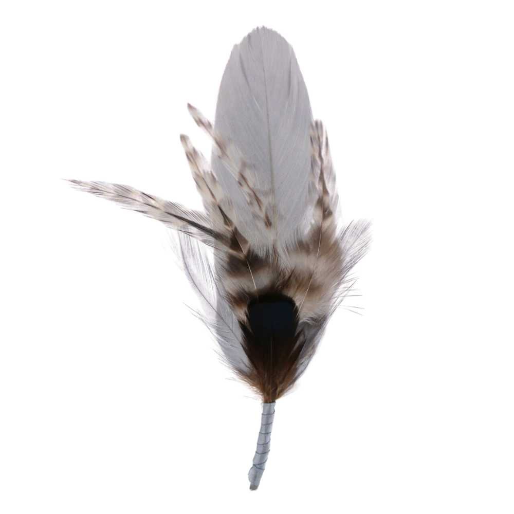 Accent de chapeau de plumes - Crème douce