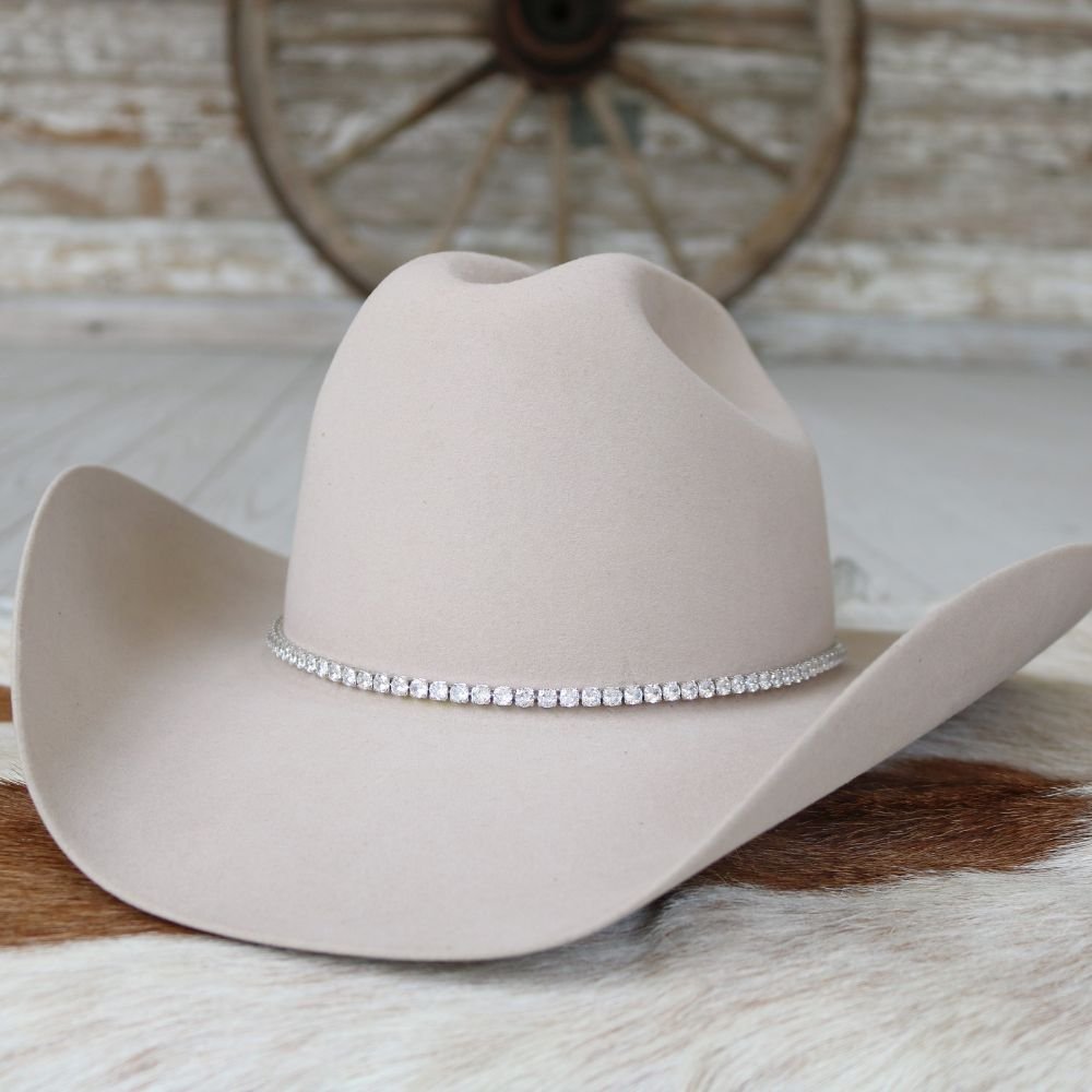 Tennis Chain Rhinestone Hat Band - The Jolene – Willow Lane  display picture 1