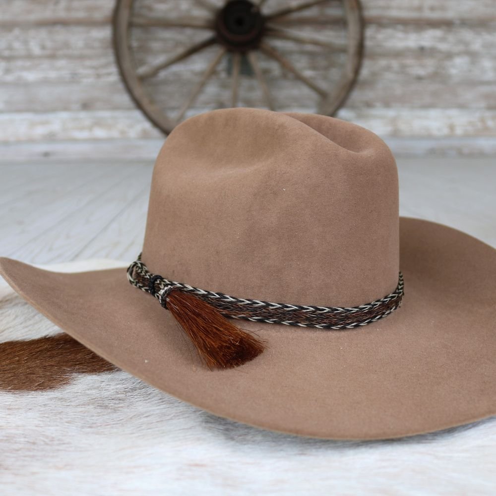Horsehair Braided Hat Band - Overo