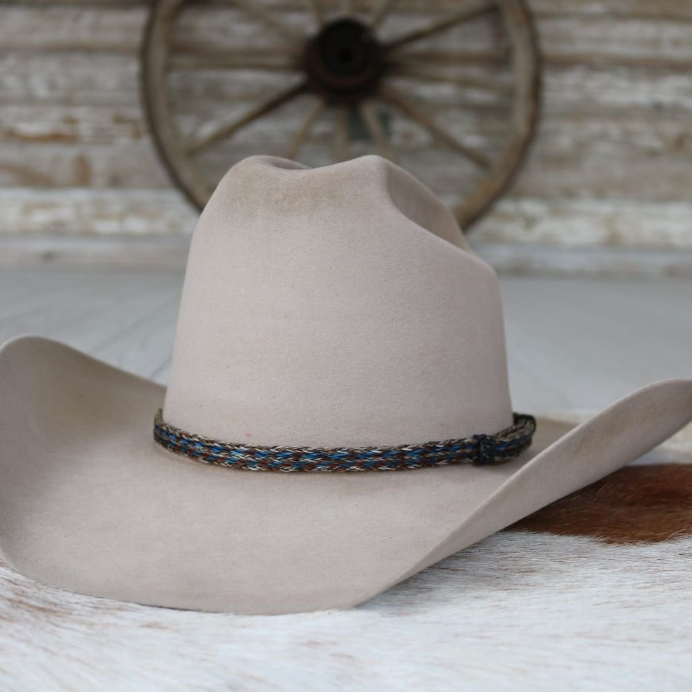 Genuine Horsehair 5 Strand Braided Hat Band - Bluegrass