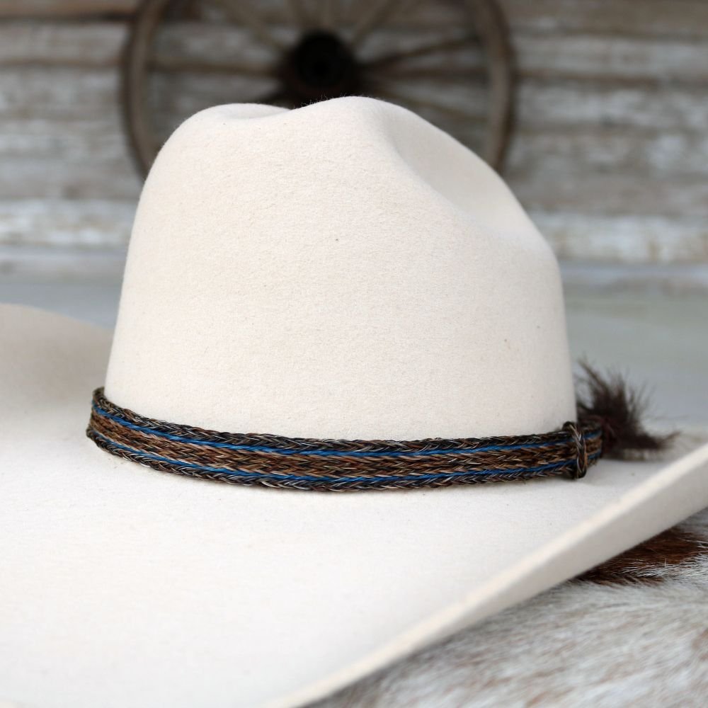 Horsehair Braided Single Tassel Hat Band - Taos