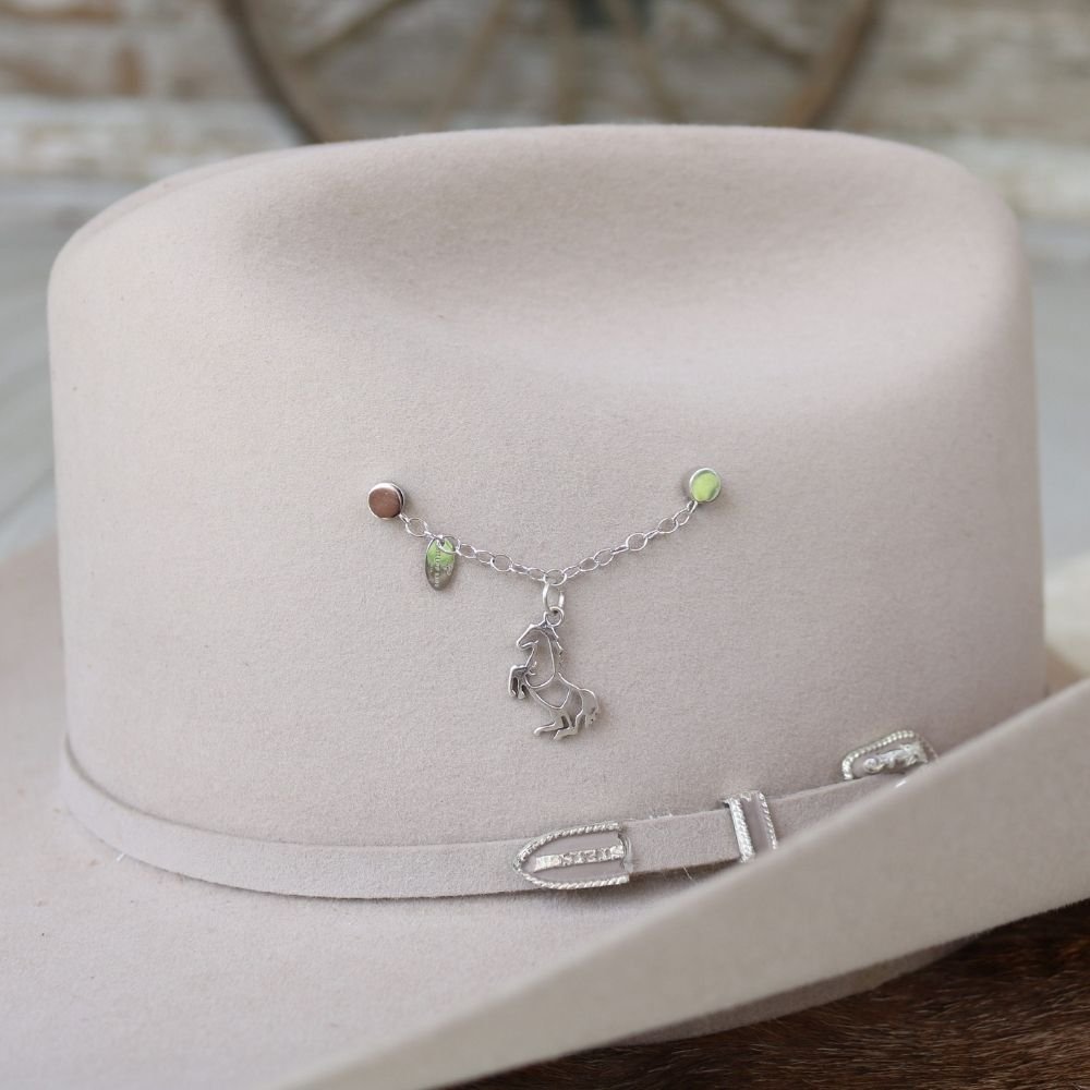 Rearing Horse Charm Sterling Silver