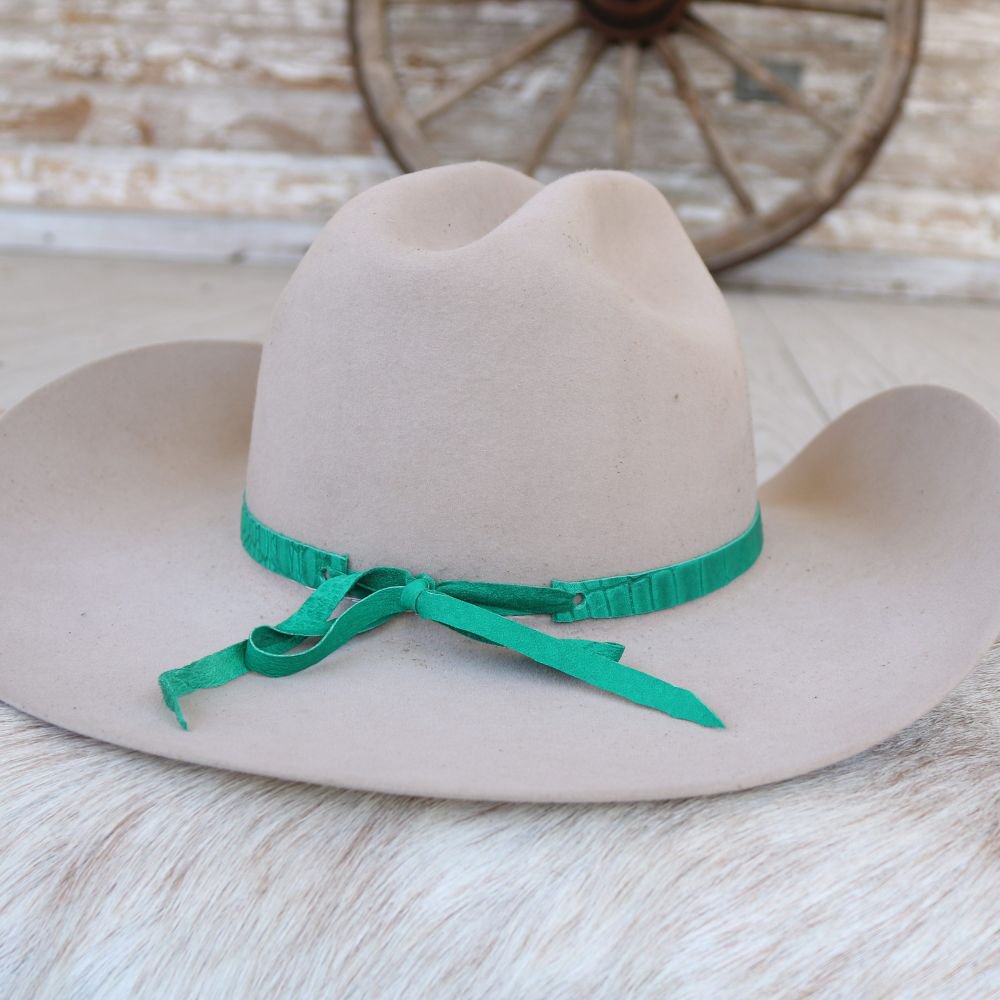 Green Leather Hat Band Variety Pack – 4 Pack
