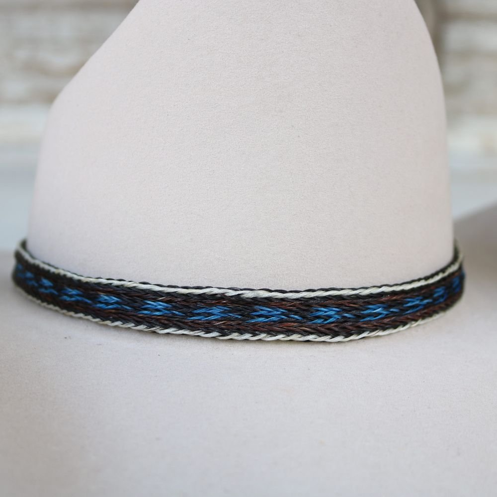 Horsehair Braided Single Tassel Hat Band - Bandera