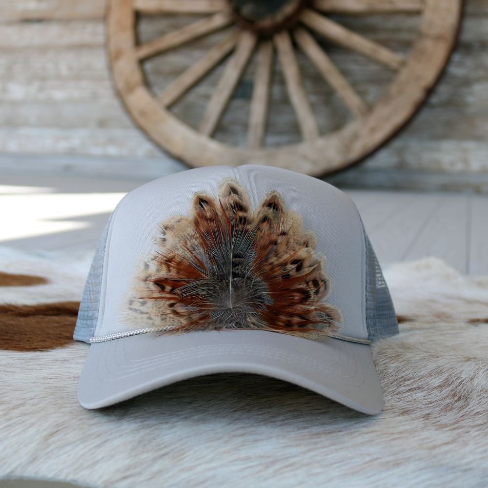 Feathered Trucker Caps