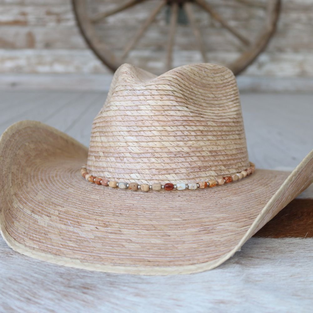 Chunky Brown Jasper Stone Hat Band - Levi