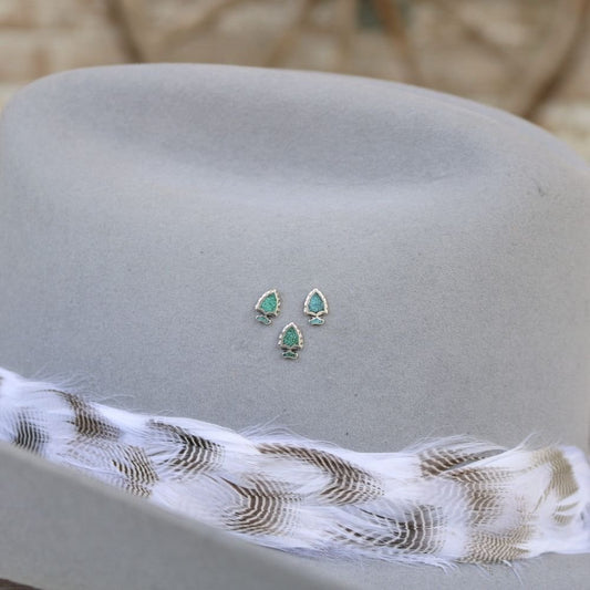 Sterling Silver Arrowhead Hat Pin Trio