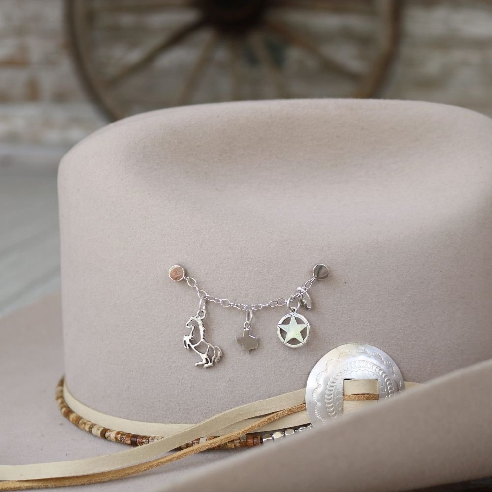 Sterling Silver Hat Charm Chain – Customizable Hat Jewelry
