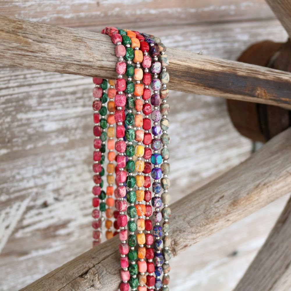 Chunky Pink Rose Stone Hat Band - Blush