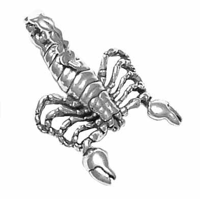 Sterling Silver Scorpion Pendant