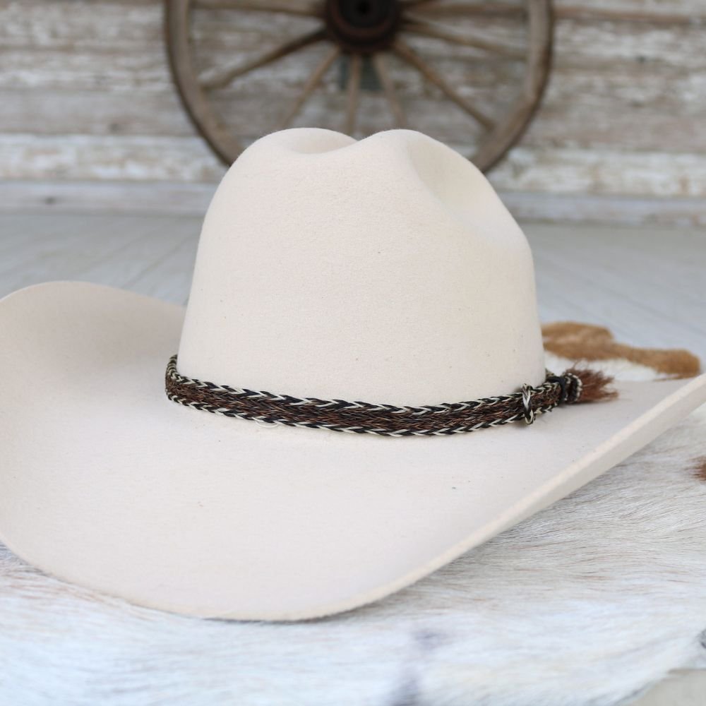Horsehair Braided Hat Band - Overo