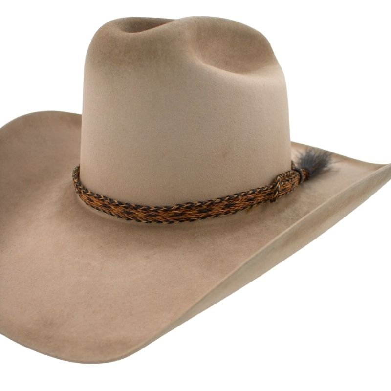 Horsehair Braided Single Tassel Hat Band - Sundown