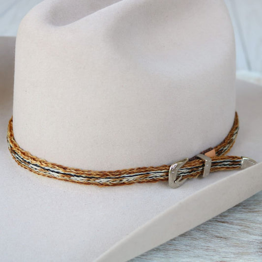 Horsehair 5 Strand Braided Buckle Hat Band - Highline