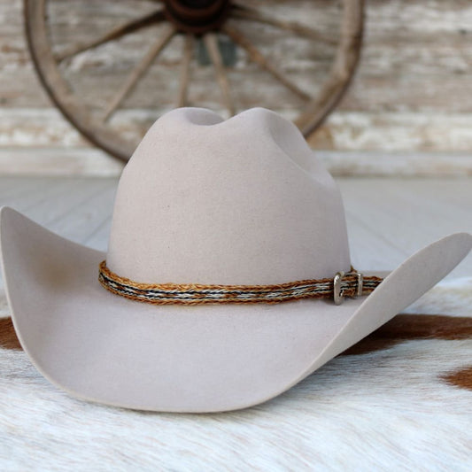 Horsehair 5 Strand Braided Buckle Hat Band - Highline