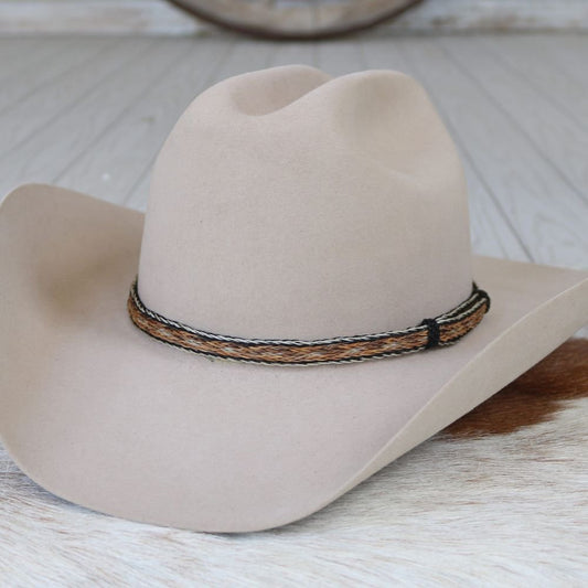 Horsehair 5 Strand Braided Buckle Hat Band - Frontier