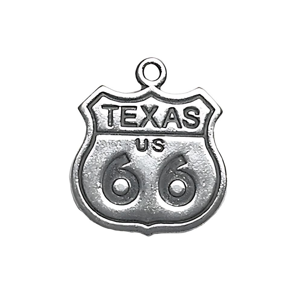 Route 66 Charm Sterling Silver