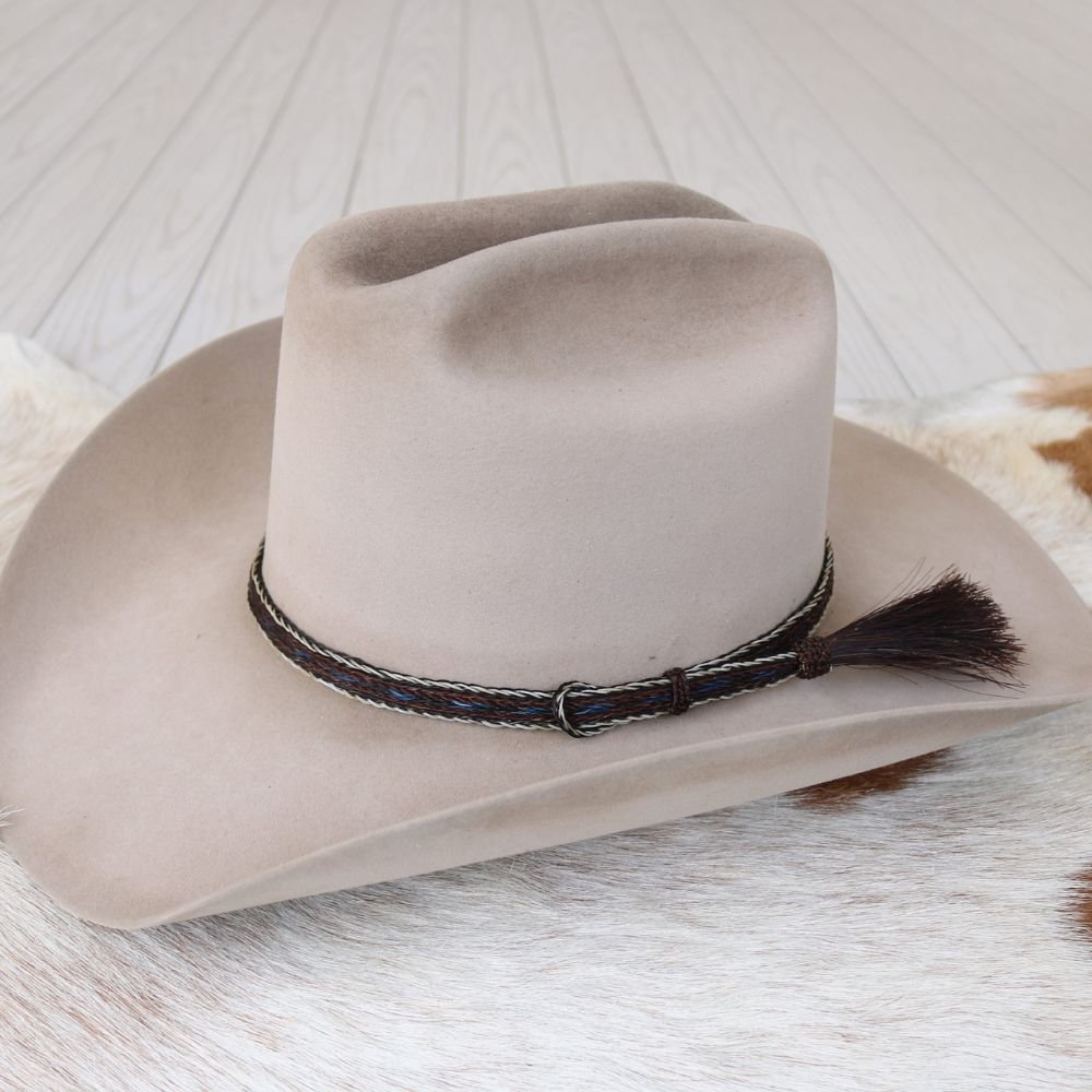 Horsehair Braided Single Tassel Hat Band - Bandera