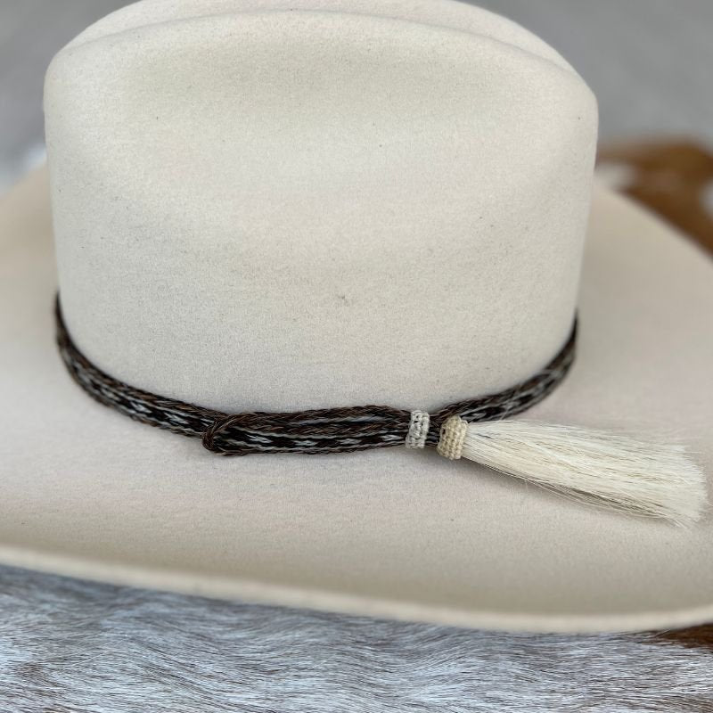 Horsehair Braided Single Tassel Hat Band - Paint