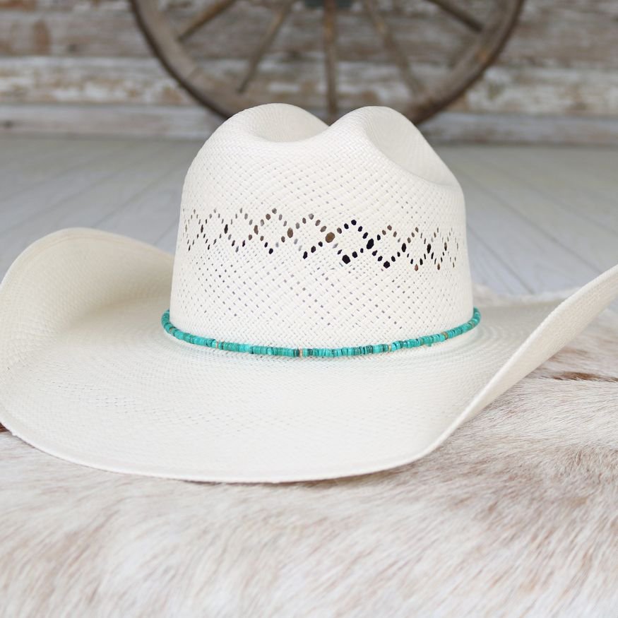Turquoise Shell Hat Band - Willa