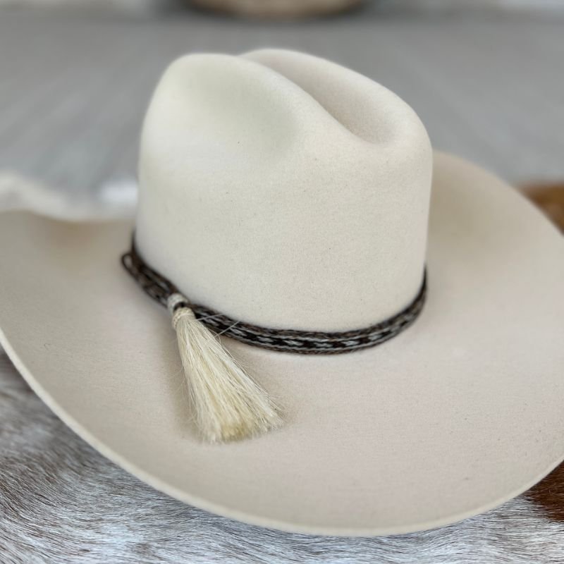 Horsehair Braided Single Tassel Hat Band - Paint