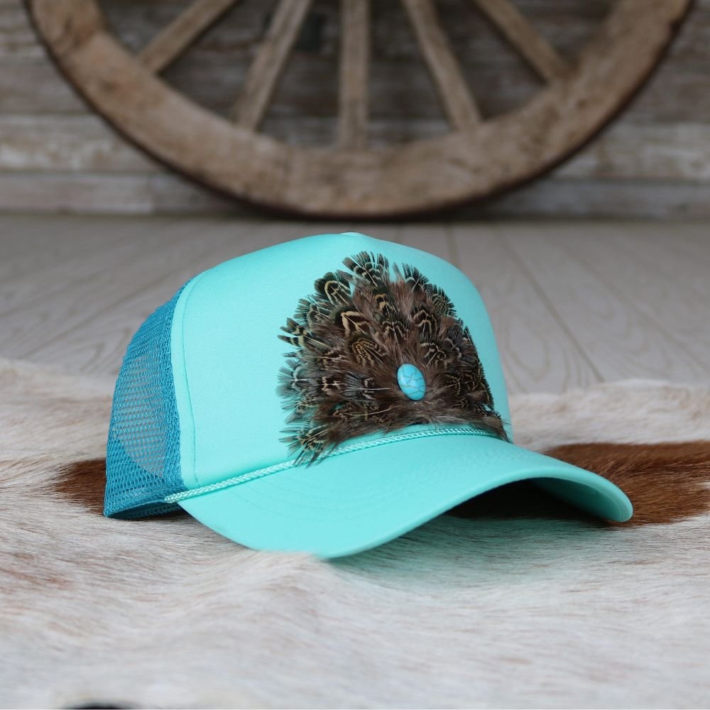 Feathered Trucker Caps