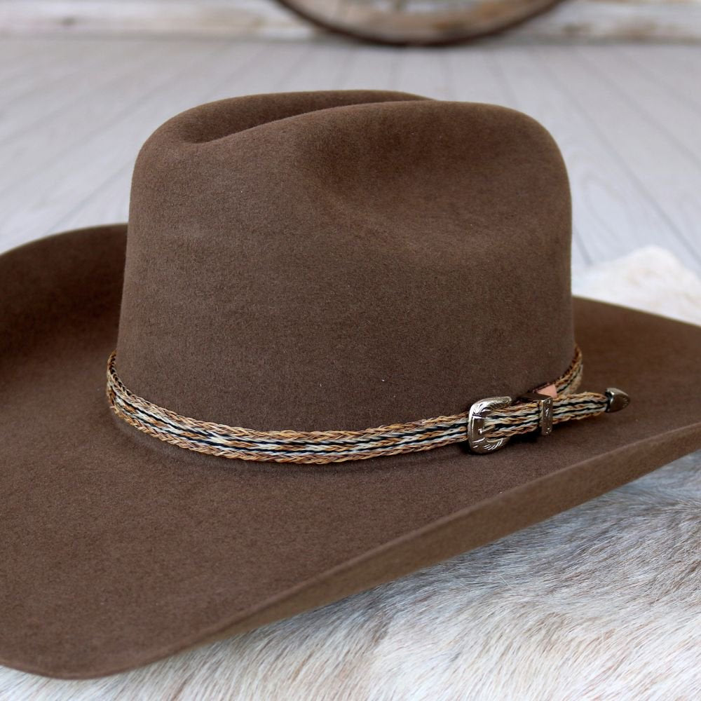 Horsehair 5 Strand Braided Buckle Hat Band - Highline