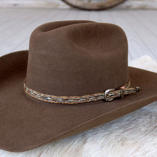 Horsehair 5 Strand Braided Buckle Hat Band - Highline