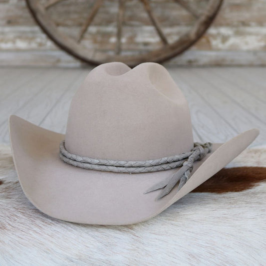 a hat on a fur rug