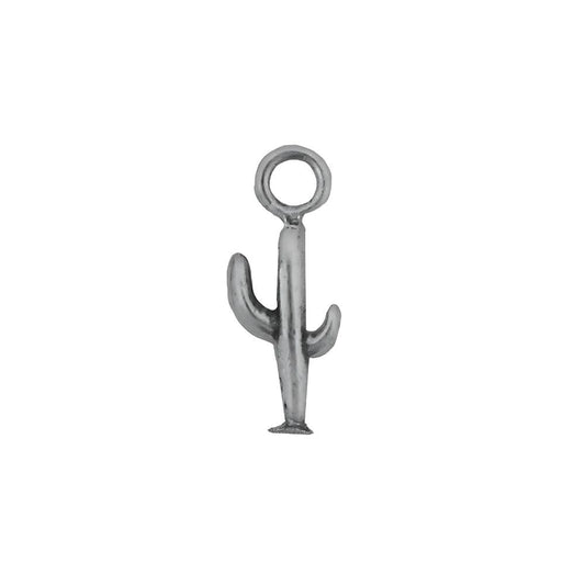 Mini Saguaro Cactus Charm Sterling Silver