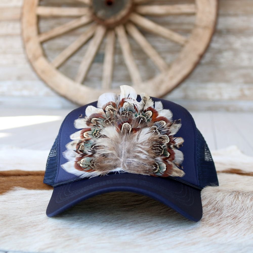 Feathered Trucker Caps