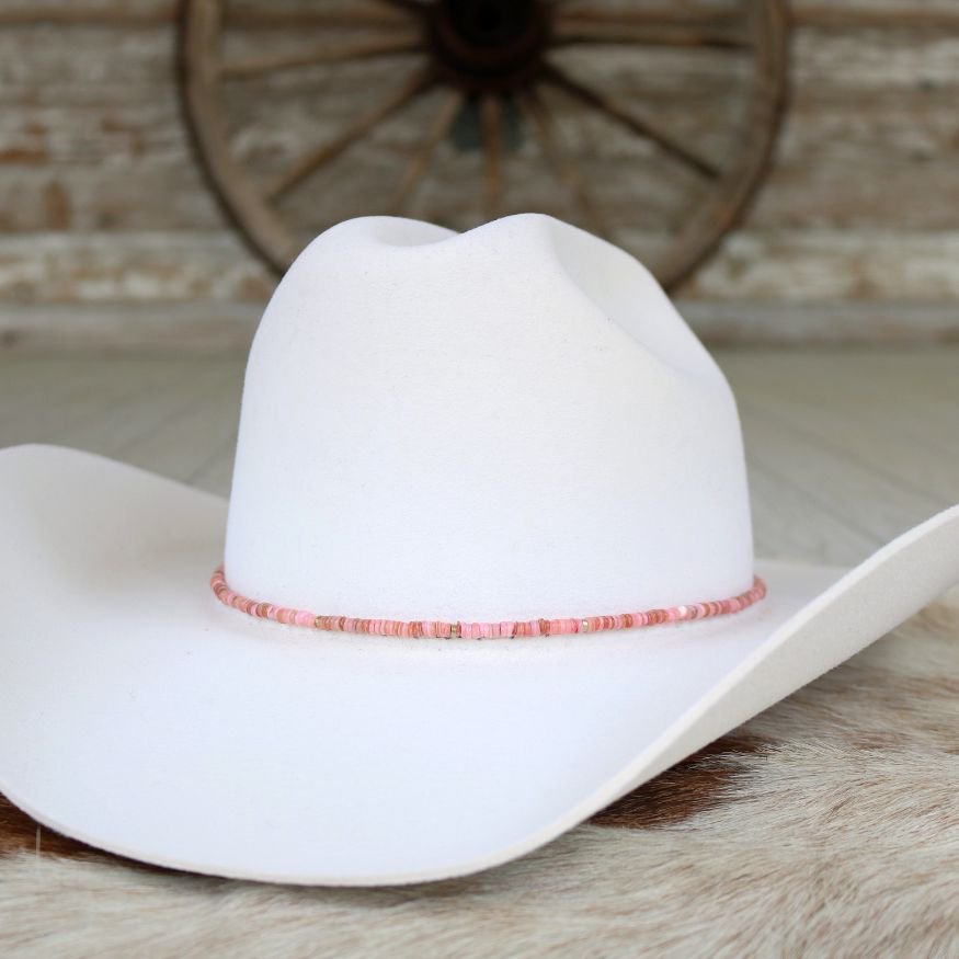 Pink Shell Hat Band - Mabel