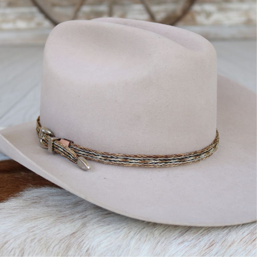 Horsehair 5 Strand Braided Buckle Hat Band - Highline