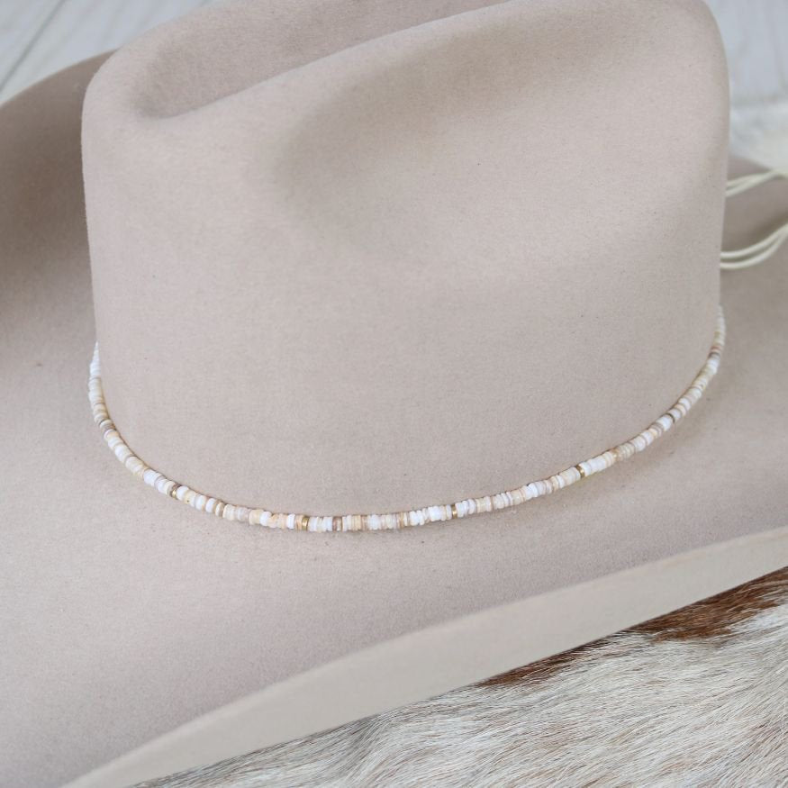 Beige Shell Hat Band - Josie