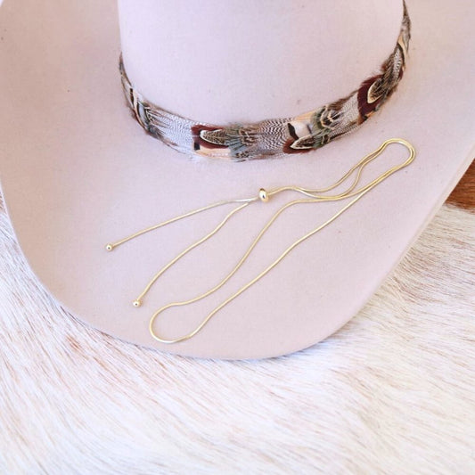Gold Plated Snake Chain Hat Band