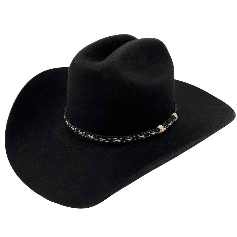Horsehair Braided Hat Band - Black Socks