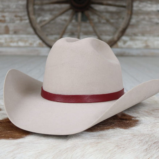 Leather Hat Band – Red
