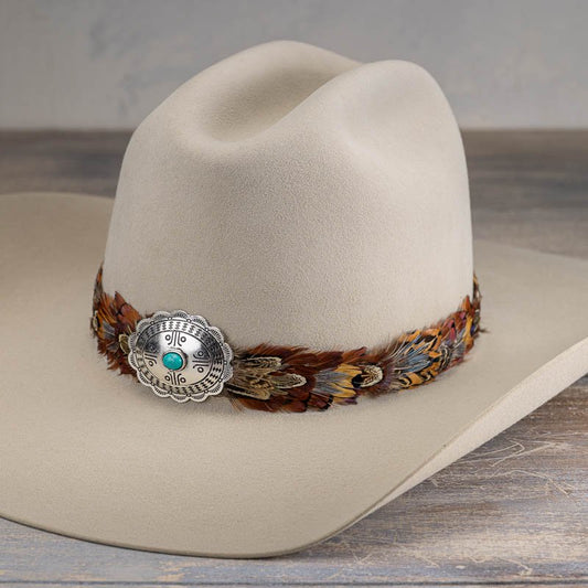 Western Feather Hat Band - Telluride