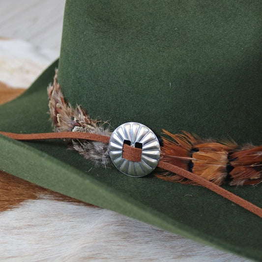 1.5" Slotted Stamped Concho .925
