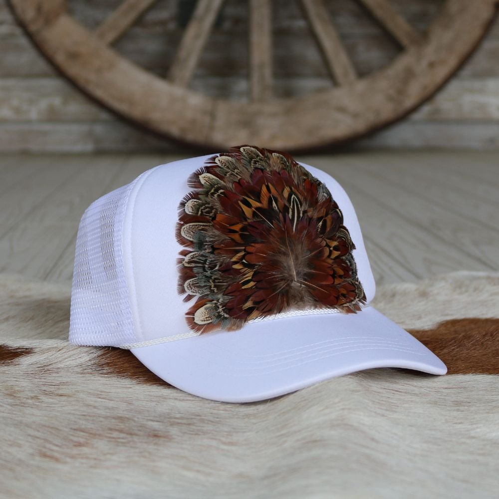 Feathered Trucker Caps