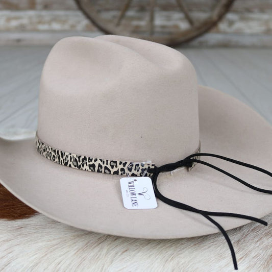 Leather Hat Band – Leopard