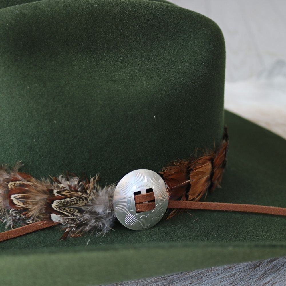 1.5" Slotted Stamped Concho .925