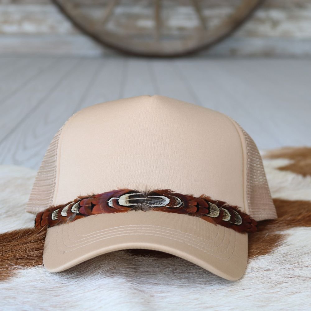 Mini Feather Hat Band for Trucker Caps – Starling