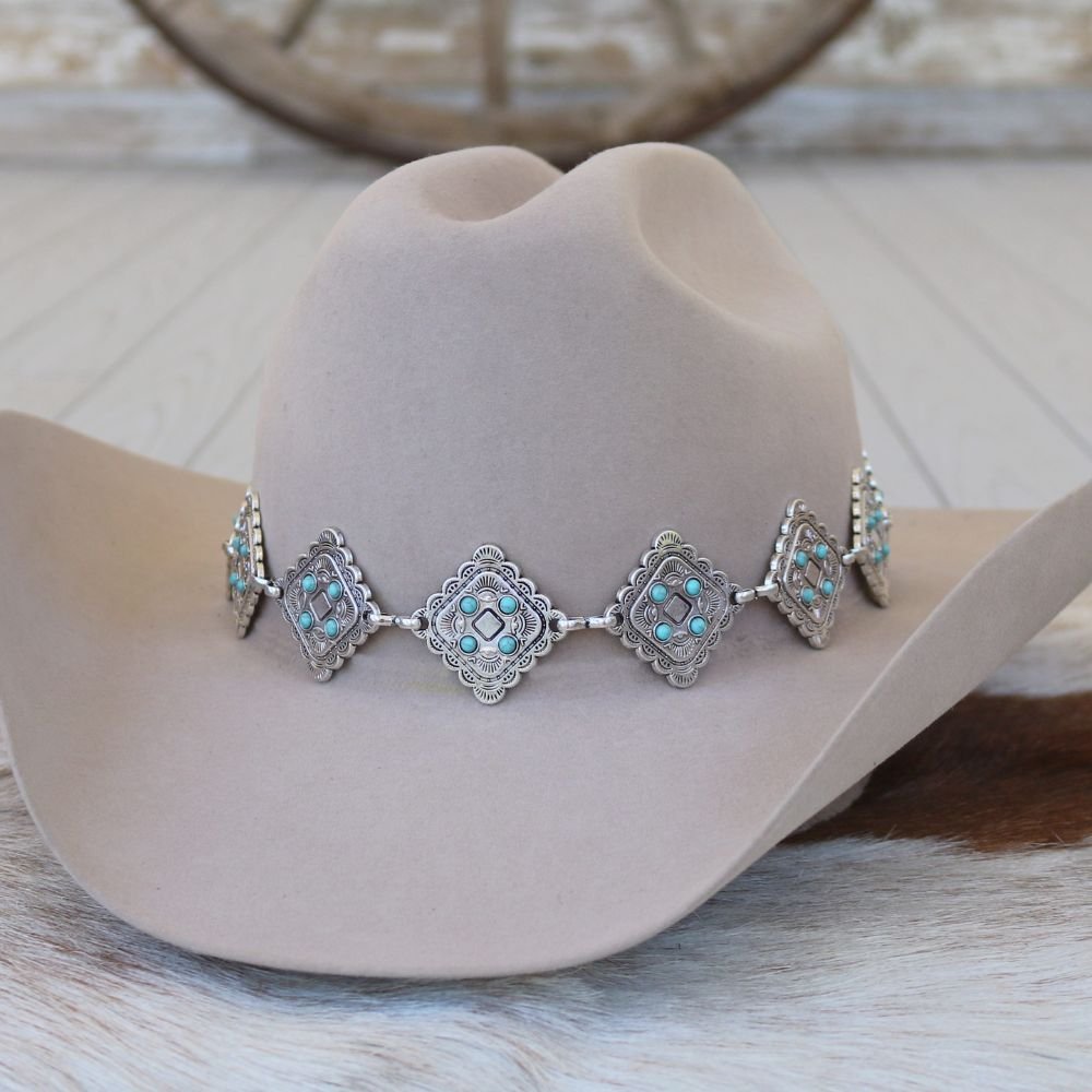 Silver Concho Hat Band - Sundancer