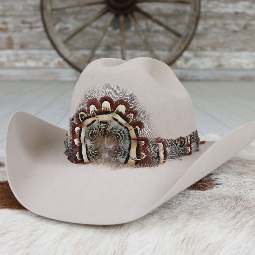 Western Feather Hat Band - Briar