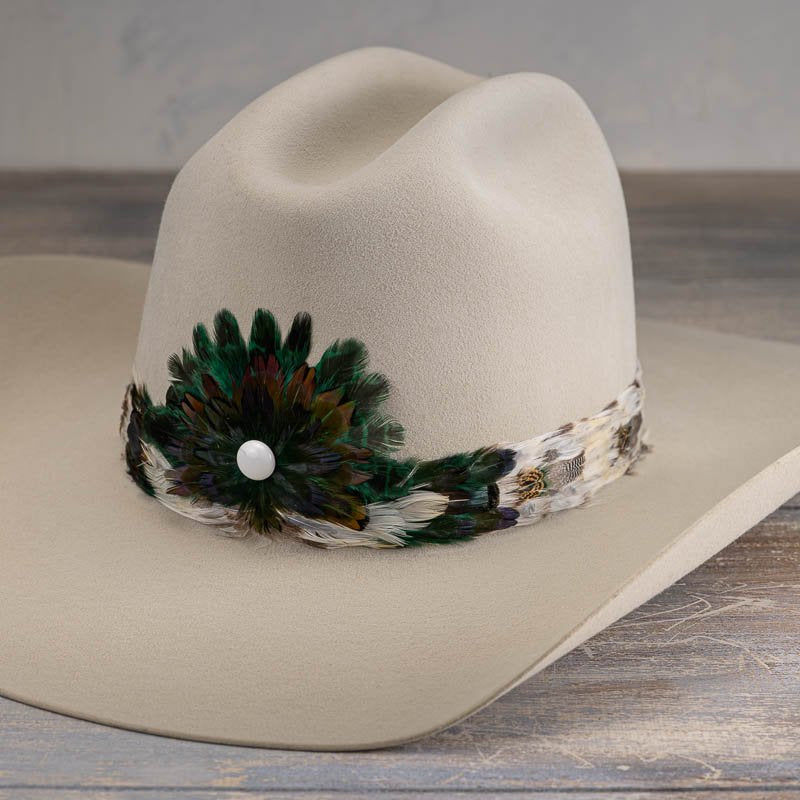 Feather Hat Band - Royal