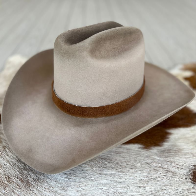 Cowhide Hat Band - Brown