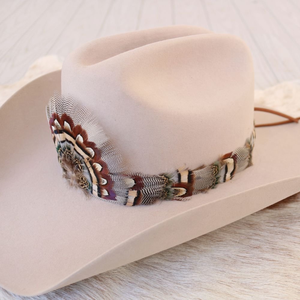 Western Feather Hat Band - Briar